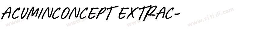 AcuminConcept ExtraC字体转换